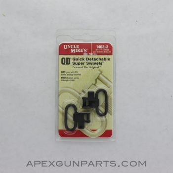Uncle Mike&#039;s QD Sling Swivels, For 1" Slings, 1403-2 *NEW*