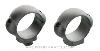 Burris Standard 1" Scope Rings, Low Profile, Nickel, *NOS*