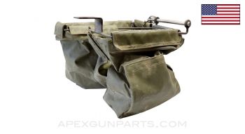 MK64 Brass Catcher Bag with Frame M998 HMMWV Mk19, M2HB, M93, Rusty *Good* 