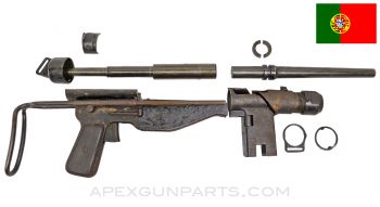 FBP M/948 Parts Kit w/ Original Live Barrel, Trunnion, Collapsible Wire Stock, No Bolt or Trigger Guard *Good*