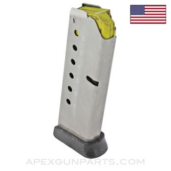 Smith & Wesson 4516 Magazine, 7rd, Stainless, Yellow Follower, .45 ACP *Good*