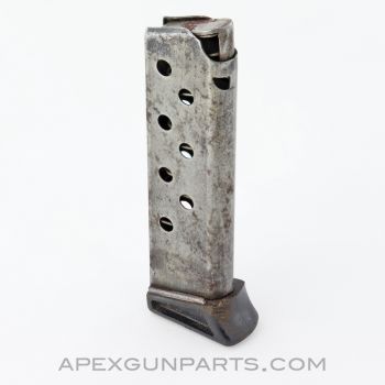 Walther PPK/s Magazine, 7rd, w/ Finger Ext, Worn Finish, Factory, 7.65/.32 ACP *Fair* 