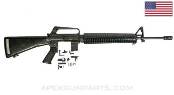 Colt 614 M16A1 Parts Kit, 20" Barrel, A1 Birdcage, Stock & Pistol Grip, Slickside Carry Handle Upper, .223/5.56 *Very Good*