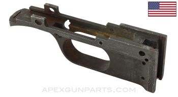1918 BAR Trigger Housing, Early Model Tapped For Magazine Guides, Stripped, Full Auto, .30-06 *Good*