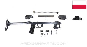 PPs-43 Parts Kit with Trunnion and Top Folder Stock, Type 1.5 Demil, Polish, 7.62X25 *USED GOOD with Areas of Rust and Pitting*