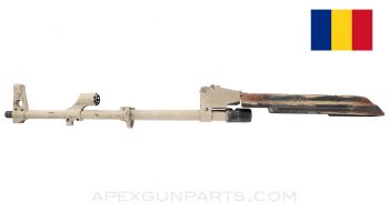 Romanian AK-47 Barrel Assembly and Top Cover, 16", Chrome Lined, Cold Hammer Forged, Tan Painted, 7.62X39 *Very Good Bore*