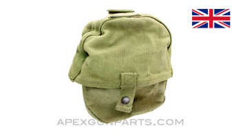 Lewis Gun Magazine Pouch, WWII, OD Green Canvas, South African Made *Good*
