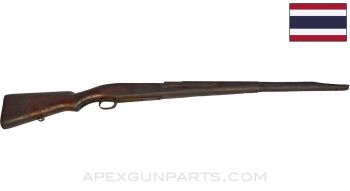 Siamese Type 45-66 Mauser Stock, w/ Trigger Guard, 44", Second Pattern, Chipped Front End, Wood *Fair*