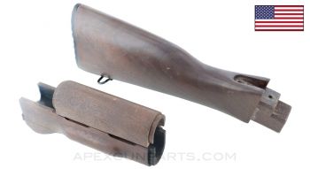 AK-47 Handguard and Stock Set, Dark Wood, US Made *Very Good* US 922(r) Compliant Parts