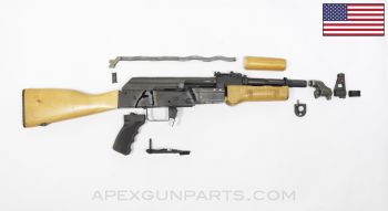 US Made BFT47 / AK47 Project Parts Kit, Incomplete w/ Scope Rail, 7.62x39 *Good*
