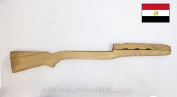 Egyptian Rashid Carbine Stock, Solid Buttstock, Custom Pattern Handguard, Unfinished *NOS*