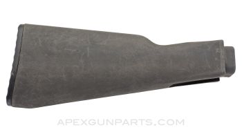 AK-47 Buttstock, w/ Buttplate & Side Sling Swivel, Polymer, Black, US Made 922(r) *Good*
