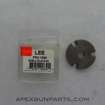 Lee Pro 1000 Shell Plate, #1 For 38 S&W, 39 Special, & 357 Mag *NEW*