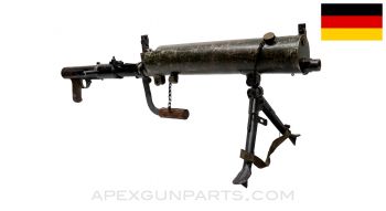 MG-15 / ST-61 Display Gun, Water Cooled Ground Version, w/ Bipod & Carry Handle, Metal Parts, Rheinmetall Manufactured WWII *Good* 
