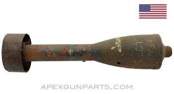 M11 Inert Trainer Rifle Grenade, WWII, Steel *Good / Rusty*