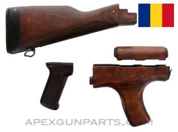Romanian AK-47 / AKM "G" Wood Stock Set with Pistol Grip *Very Good* 