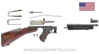 Thompson 1928A1 Parts Kit, 10" Barrel, Cutts Compensator, A-O Lower Assembly, .45 ACP *Excellent* 