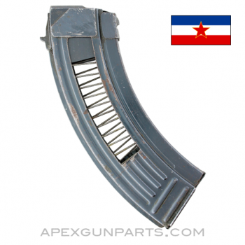 Yugoslavian AK-47 Cutaway Magazines, 30rd, Steel, 7.62x39, *Good* 