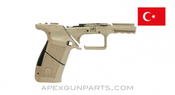 Canik TP9 SA Pistol Frame, Stripped, Saw Cut, Desert Tan Polymer, Sold *As Is* 