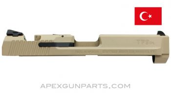Canik TP9 SA Pistol Slide, 9x19, Desert Tan, Adjustable Front Sight, *Very Good* 