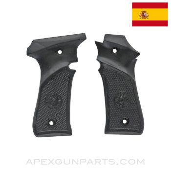 Llama XA Pistol Grip Panel Set, Black Plastic, .32 ACP *Good*