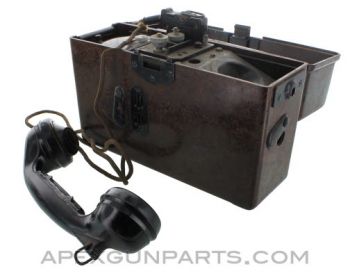 WWII German Field Telephone, Feldfernsprecher 33 (FF33), *Good*
