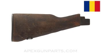 Romanian AKM Buttstock, Early Solid Wood, *Fair*
