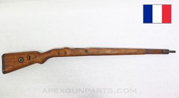French K98k Mauser Stock, 38", w/ Cupped Buttplate, Wood, *Good* 