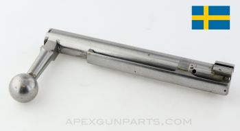 Swedish M1896 Mauser Bolt Body, W/ Extractor, In The White, 6.5x55 *Very Good*