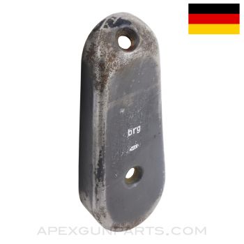 German K98K Mauser Buttplate, Cupped, Waffen Marked *Fair*