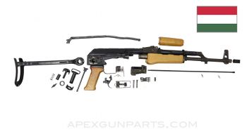 AK-63D Hungarian AMMS Under Folder Parts Set, 16&quot; Original CL Populated Barrel w/Muzzle Nut, 7.62X39 *Good* 