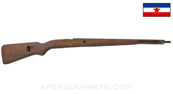 Yugoslavian M48 Mauser Stock, 37", Stripped w/ Bayonet Lug, Wood *Good* 