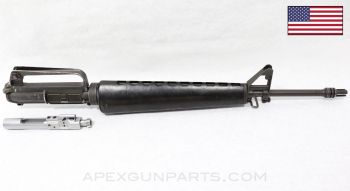 Colt 601 M16 Upper Assembly, 20" Barrel, Early Slick Side Chrome Bolt Carrier, Duckbill Flash Hider *Very Good* 
