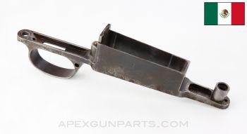 Mexican M1910 Mauser Trigger Guard, w/ Lock Screw Cutouts, Stripped, Corrosion *Good*