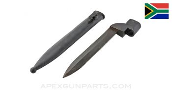 Bayonet #9 For Enfield #4 With Scabbard, South African *Good*
