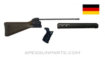 G3 / HK91 Stock Assembly with Handguard, Green with Black Grip, *Good* 