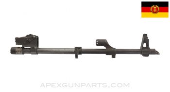East German AK-47 MPi-KM Populated Barrel Assembly, 16", w/ Slanted Muzzle Brake & Stripped Rear Sight, Chrome Lined, 7.62x39, *Fair* ONE-OFF