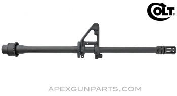 Colt AR-15 / SMG 9mm Barrel Assembly, 16&quot; 1/10 Chrome Lined, w/Nut, Front Sight &amp; Flash Hider *NEW* 