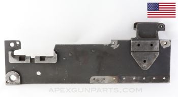 Browning 1919 Left Hand Side Plate (LHSP) with Rear Sight Base, Pawl Bracket and Extractor Cam, .30-06 *Good*