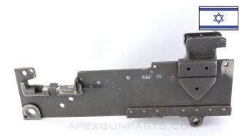Browning 1919 Left Hand Side Plate (LHSP) with Complete Rear Sight, Bottom Plate, Israeli 7.62 *Good* 