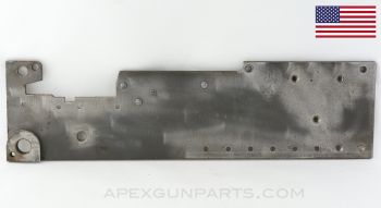 Browning 1919 Left Hand Side Plate (LHSP) .30-06 with Pintle Reinforcement Plate and Extractor Cam *Good* 