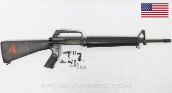 Colt AR-15 A2 Rifle Parts Kit, Large Hole Upper, 20&quot; Chrome Lined Barrel, 5.56 NATO / .223 *Good* 