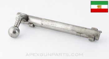 Persian M98/29 Mauser Contract Bolt Body w/ Extractor, Bent Handle, 7.92x57, *Good* 