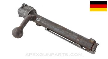 German K98k Mauser Bolt, Complete, w/ Kriegsmodell Round Holes, 7.92x57 *Fair*