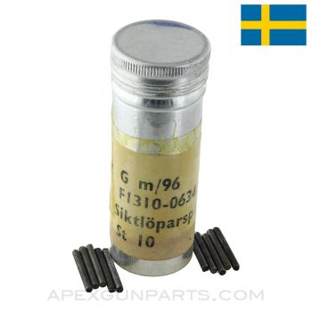 Swedish Mauser Rear Sight Slide Lock Pin, 10 in a tin *NOS*