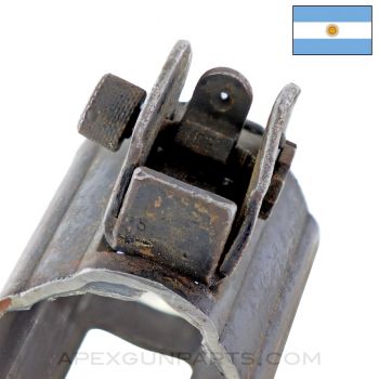 Argentine FMK-3 SMG Rear Sight Assembly *Good*