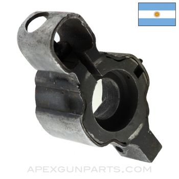 Argentine FMK-3 SMG Front Trunnion w/ Front Sight And Receiver Stub *Good*