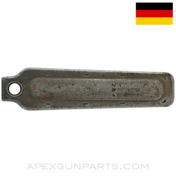 German K98k Mauser Magazine Floor Plate, Stamped, Numbered, Waffen Marked *Good*