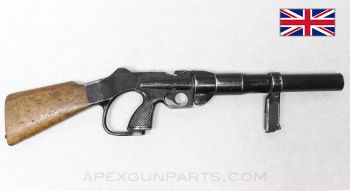 Webley-Schermuly Gas / Riot Gun, Wood Stock, Metal Alloy, Missing Front Sight Post, 37mm *Good*
