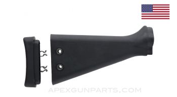 PTR Manufactured Buttstock Assembly for the G3 / HK91 / CETME C, Black Polymer, 922(r) Compliant Part, *NEW* 